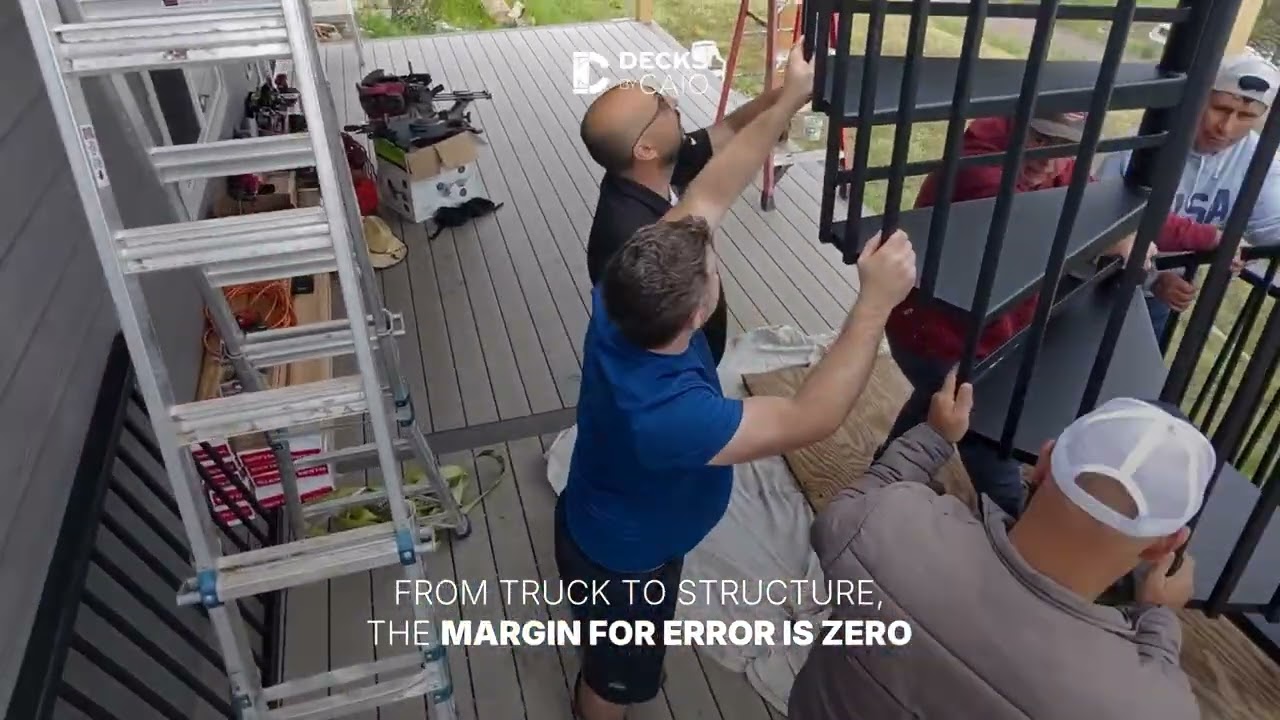 Building the Finishing Touch: Staircase Installation on a Custom Deck