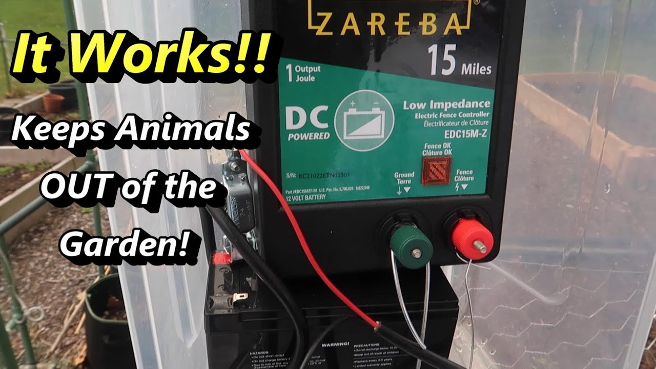 Installing a Zareba Electric Fence to keep the animals out of our garden:  Learn from our Mistakes!