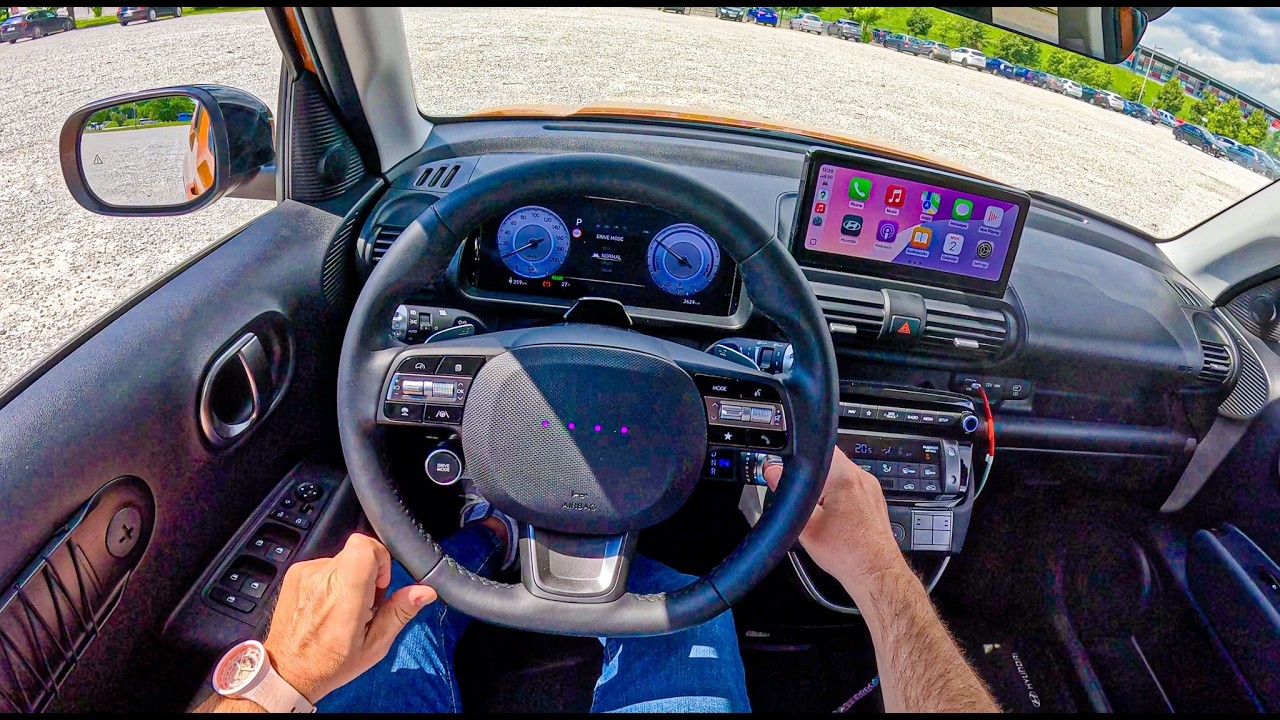 NEW Hyundai Inster 2025 (115  hp) | POV Test Drive #2438 Joe Black