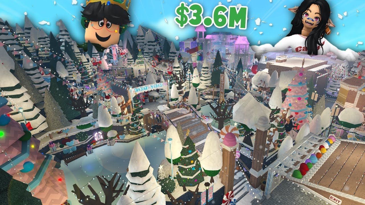 TOURING A BLOXBURG $3.6M CHRISTMAS TOWN... 13th ELF LOCATION