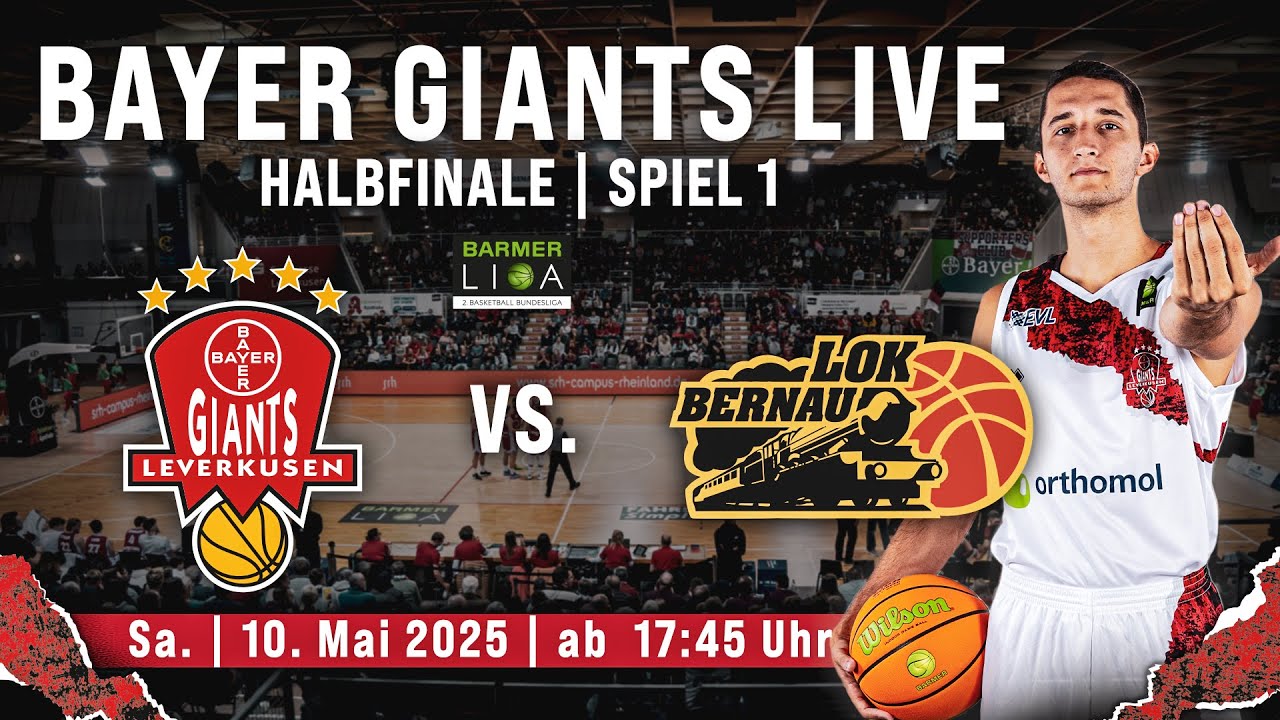 RE-LIVE | BAYER GIANTS vs. LOK Bernau | Halbfinale Spiel 1 | BARMER 2. Basketball Bundesliga ProB