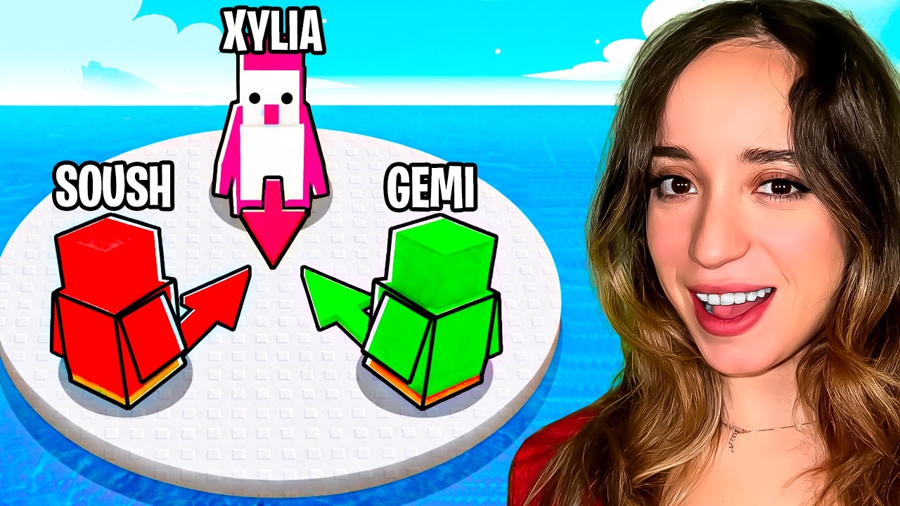 J’ai défié mes AMIS YOUTUBEURS sur ROBLOX KNOCKOUT.. (ft. Soush, GEMI)