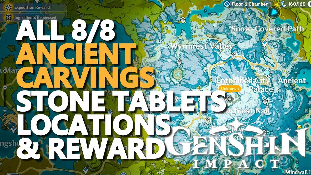 All Ancient Carvings Genshin Impact Stone Tablet Locations