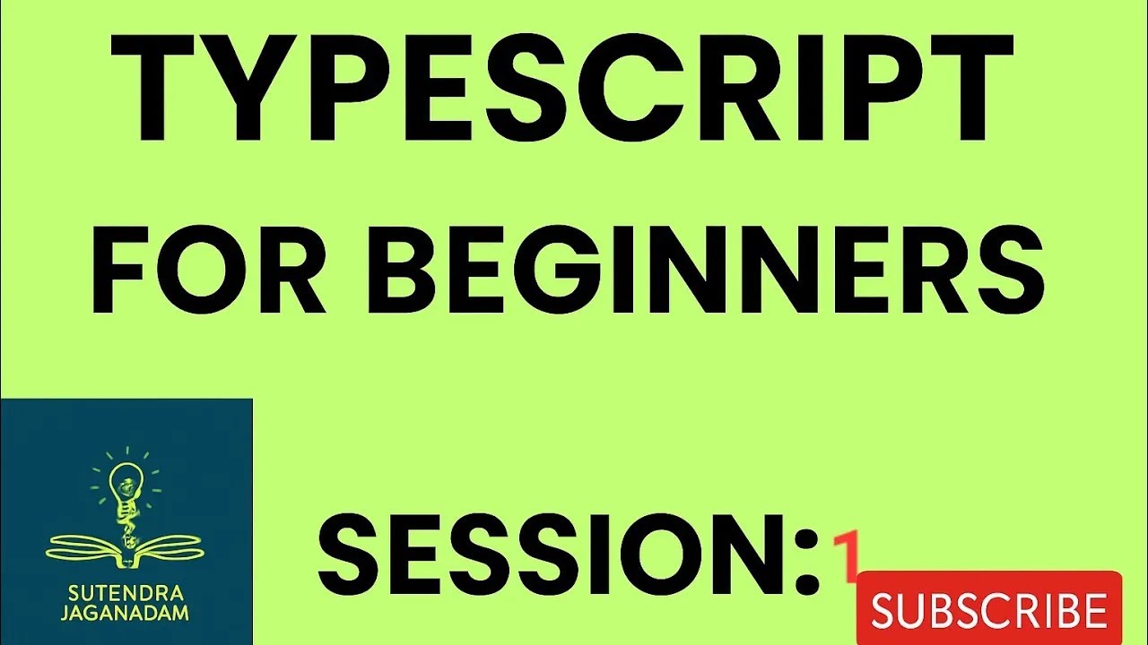 TypeScript for Playwright beginners | Typescript for beginners| Typescript full course