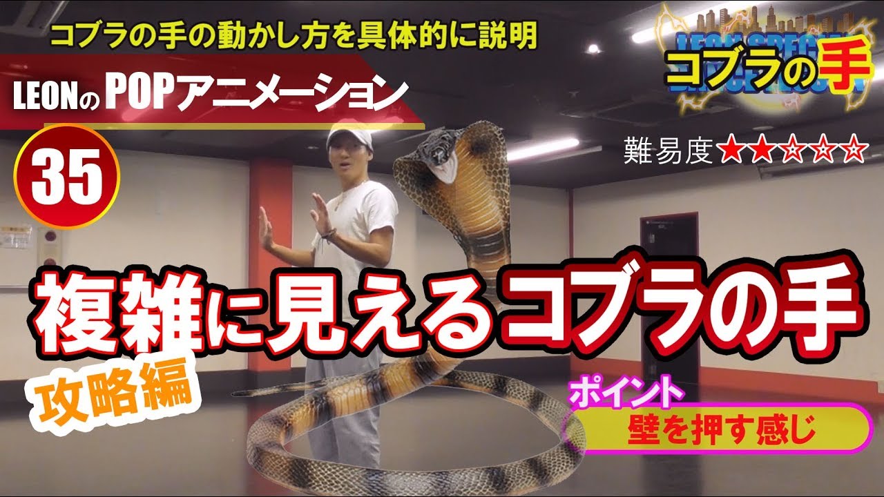 【POPPING35】コブラの手をマスターする!!これを見ればしっかりルールがわかるアニメーション必須ムーヴ