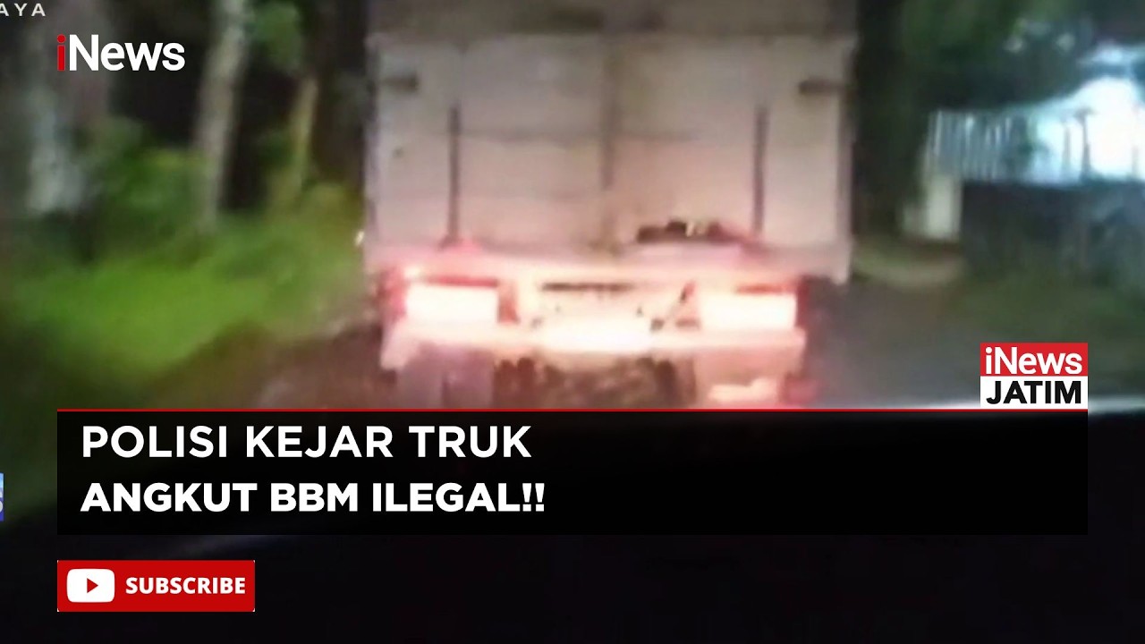 Seperti di Film, Aksi Kejar-Kejaran Polisi dengan Truk Pengangkut BBM Ilegal Terekam Kamera