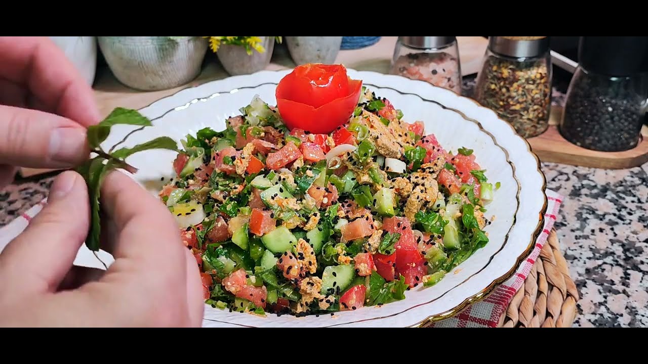 Shanklish Cheese Salad | سلطه شنكليش #salad #saladrecipe #سلطة