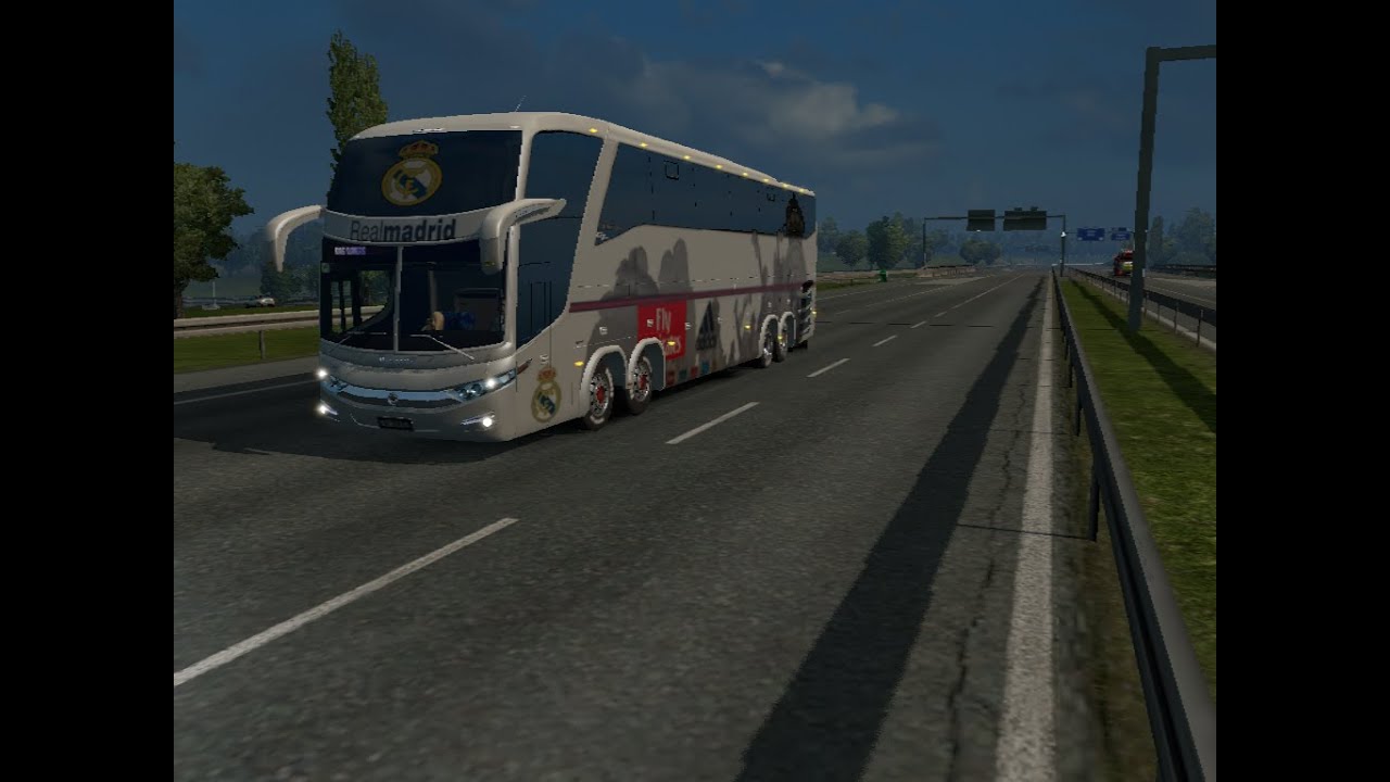 Euro Truck Simulator 2 - Real Madrid Bus Marcopolo G7 1600 LD