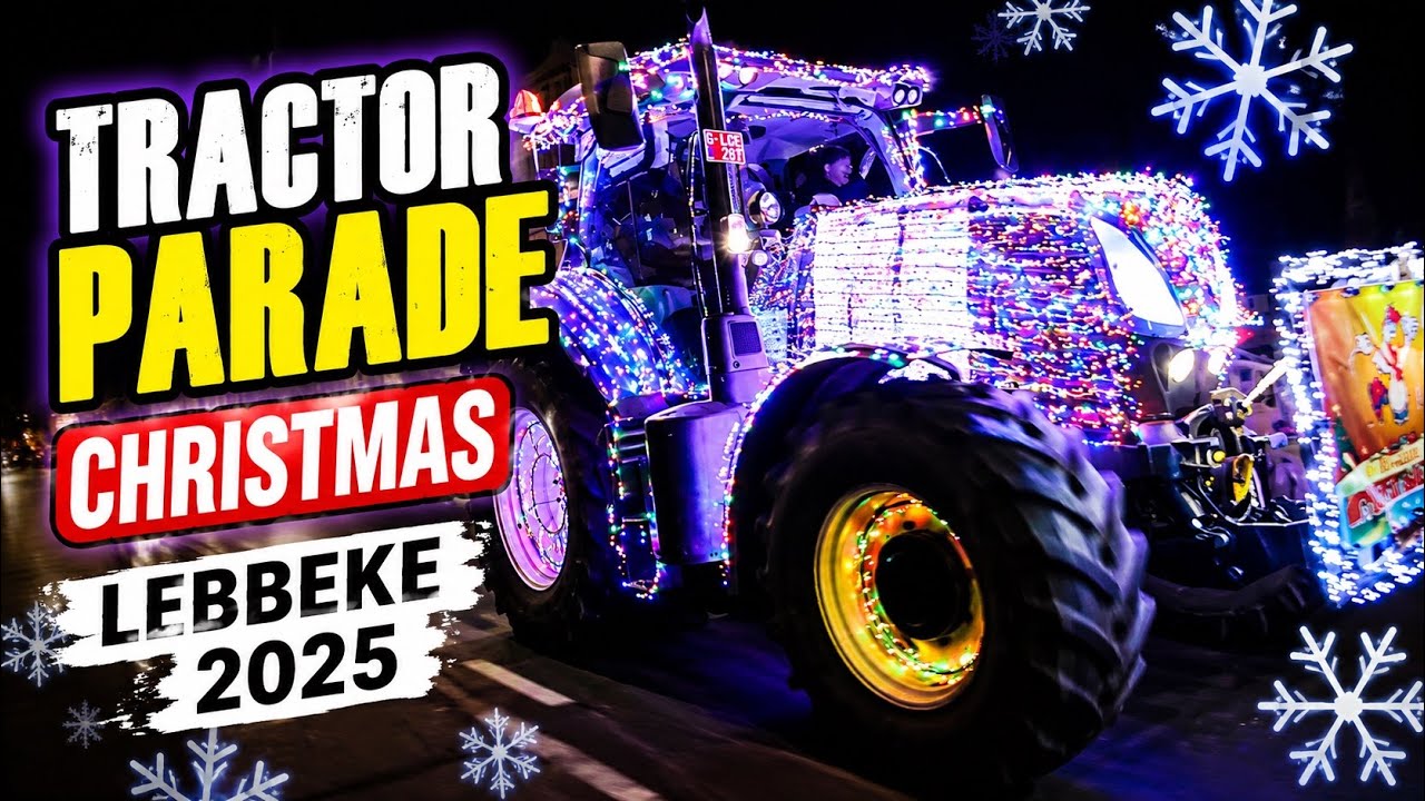 Tractor parade Christmas Lebbeke 2025