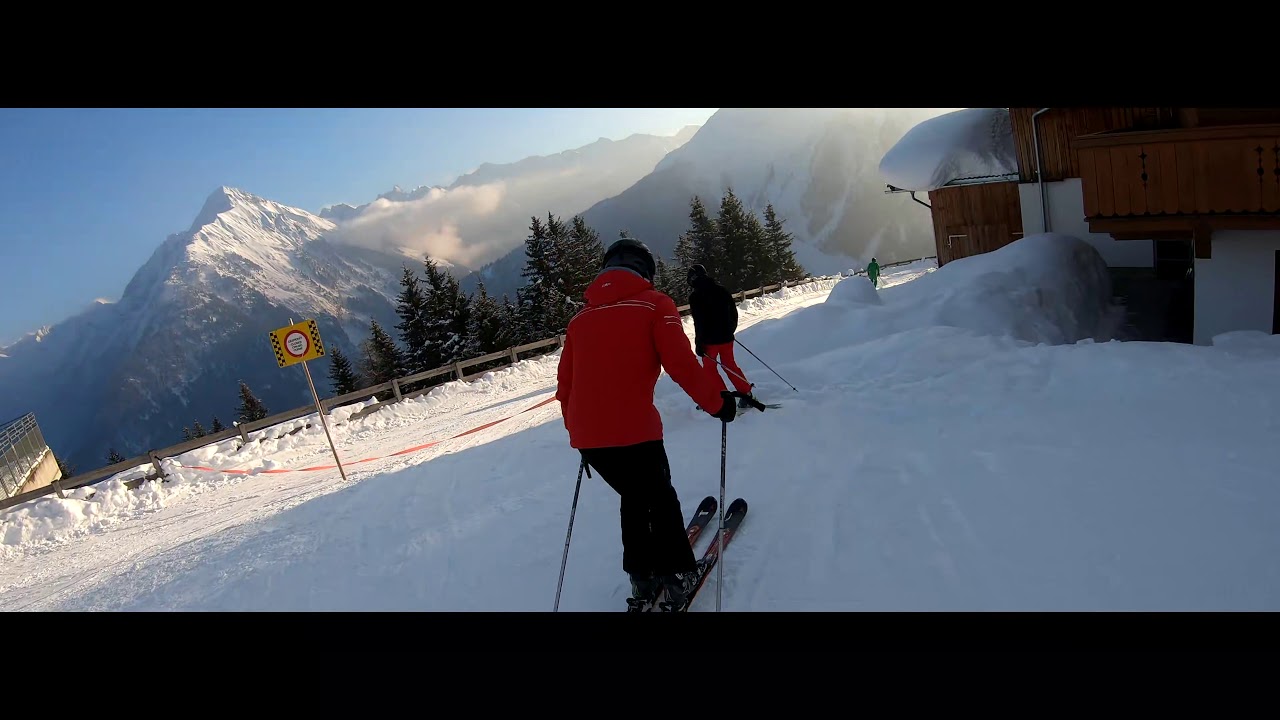 Finkenberg, ski&euml;n met de schaats-fietsploeg 2019 4K!