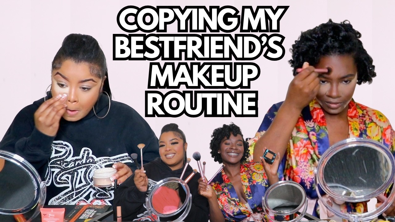 IDK HOW TO DO MY MAKEUP SO I TRIED COPYING MY BEST FRIEND'S MAKEUP ROUTINE