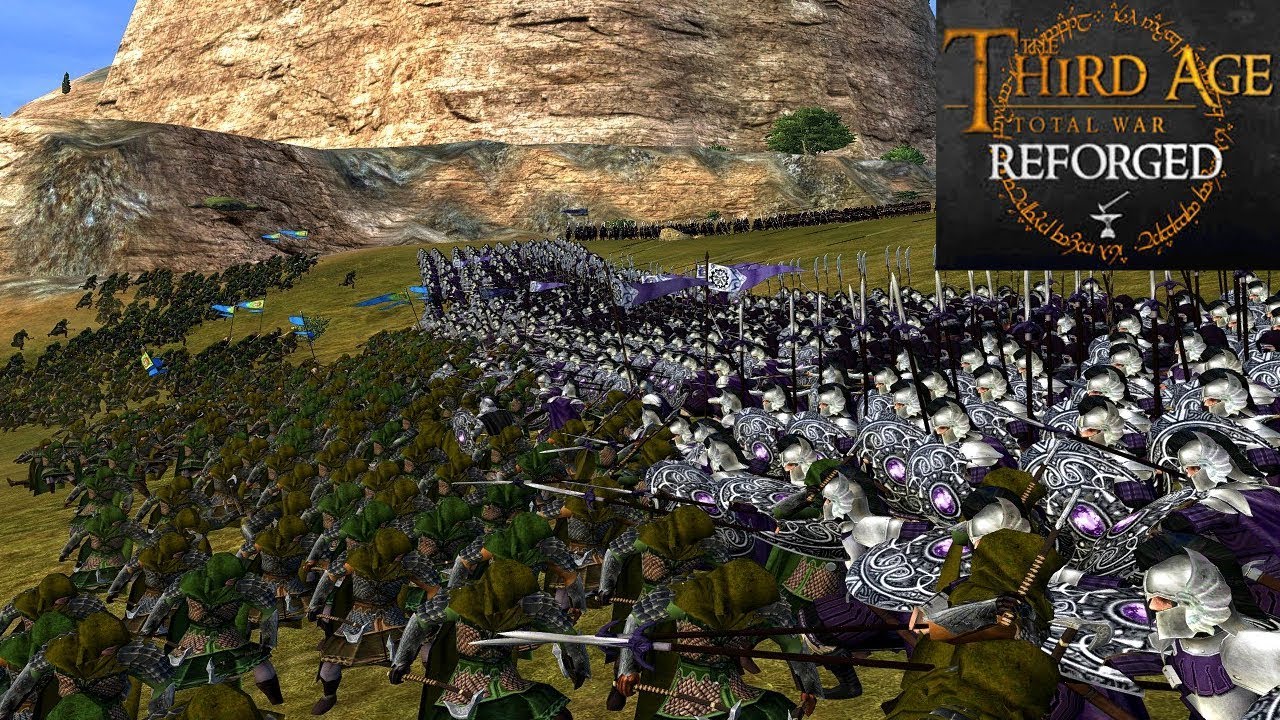 THE PEAKS OF CUIVIENEN (Mountain Battle) - Third Age: Total War (Reforged)