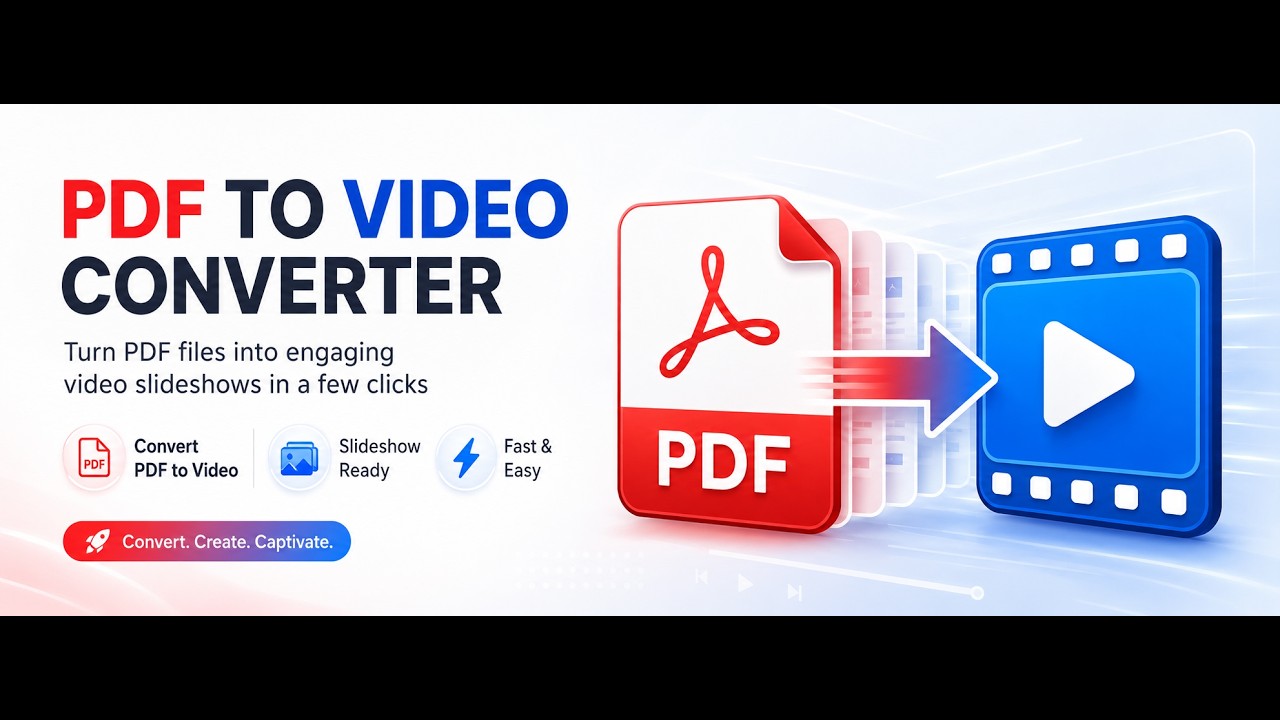 PDF to Video Converter: Turn your PDF into video slideshow