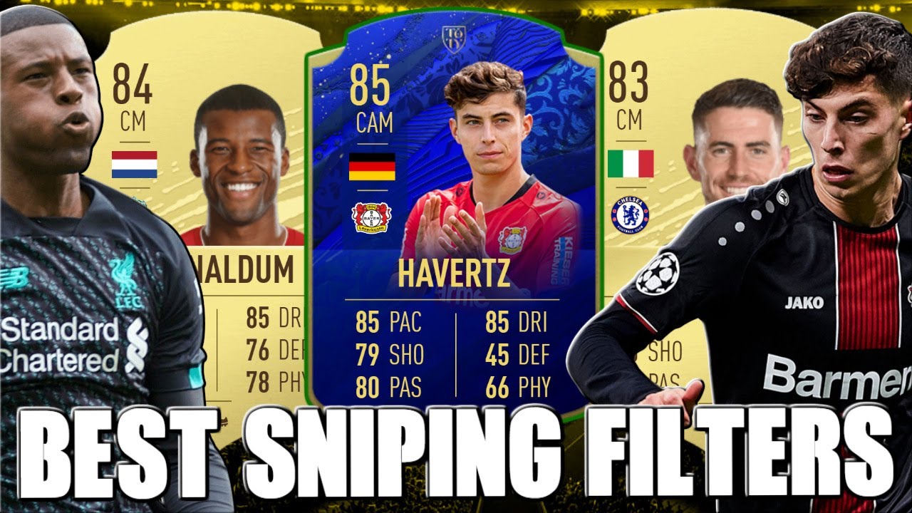 BEST SNIPING FILTERS | FIFA 20!!