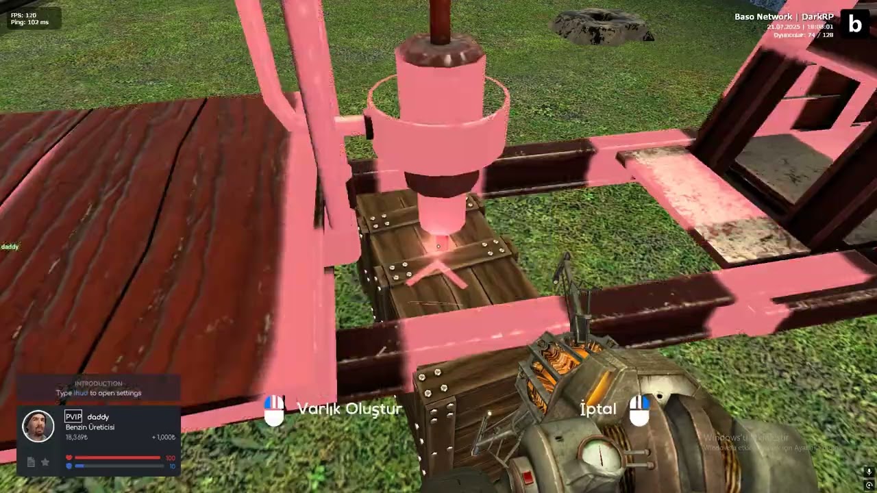 BASO DARKRP BENZİN ÜRETİCİSİ MESLEĞİ YAPIMI
