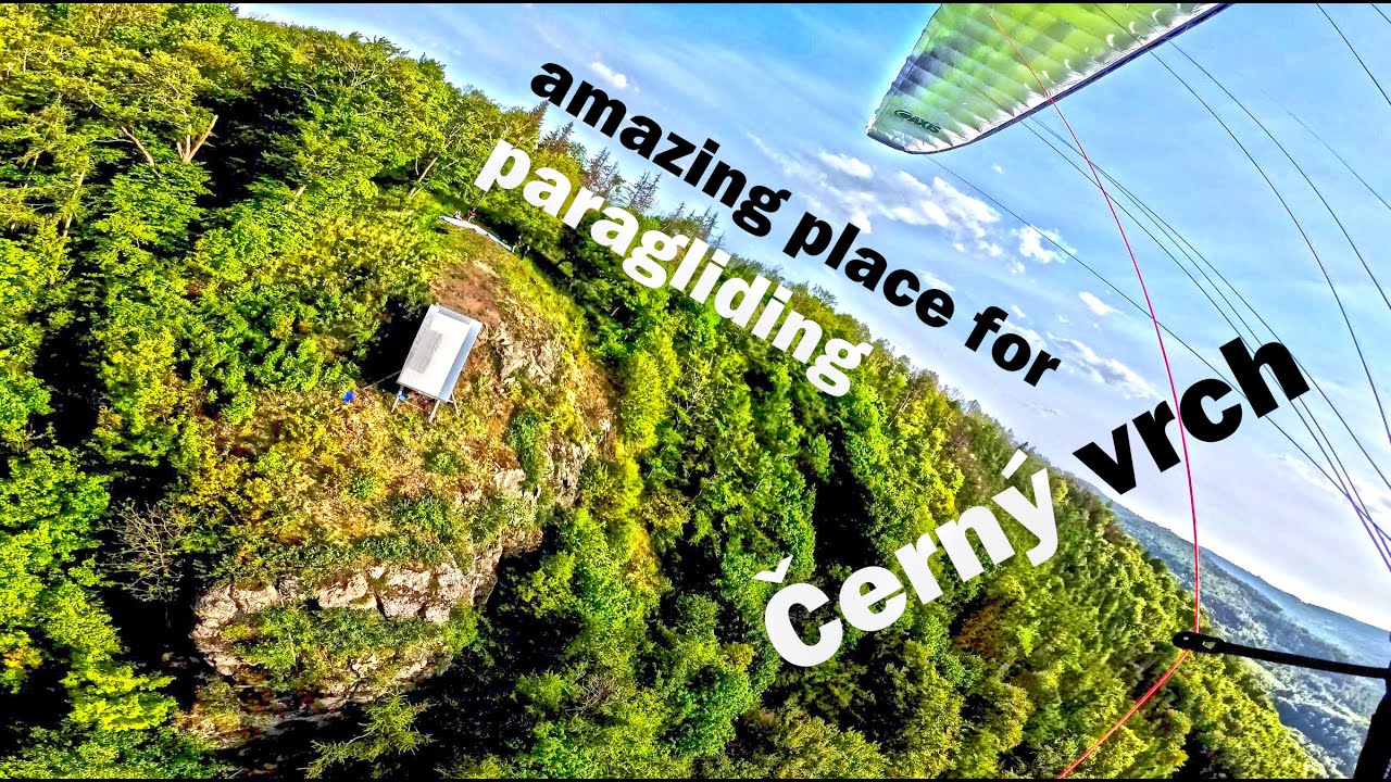 Paragliding Černý vrch: Amazing place for paragliding 4K
