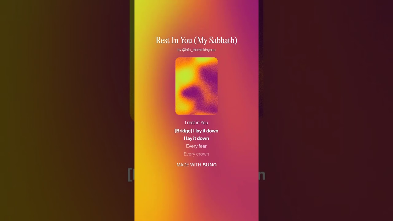 Rest In You My Sabbath