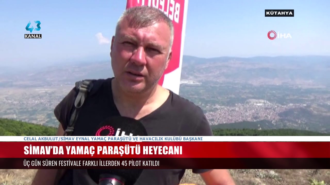 SİMAV’DA YAMAÇ PARAŞÜTÜ HEYECANI