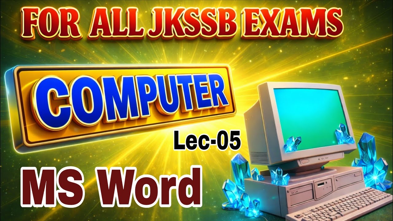 Lec-5 Computer | MS Word #msword #computer 