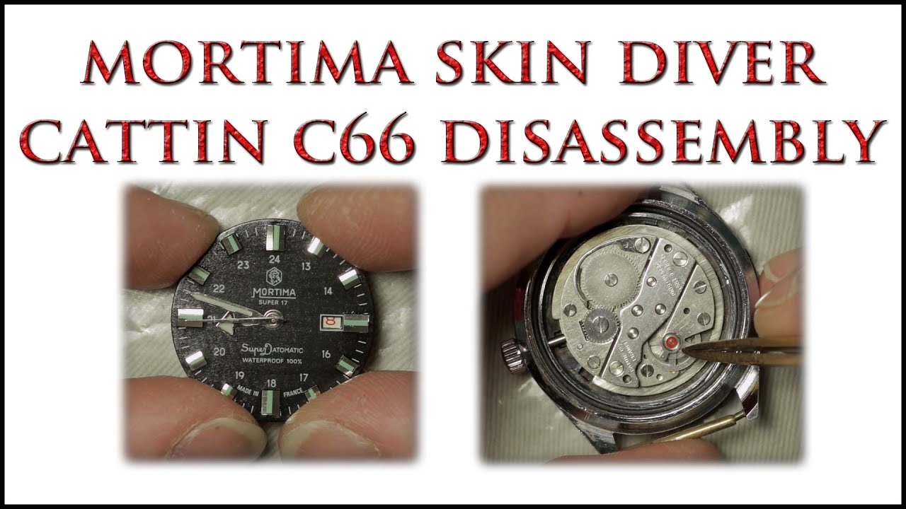 Cattin 66 Disassembly, Mortima Superdatomatic Skin Diver