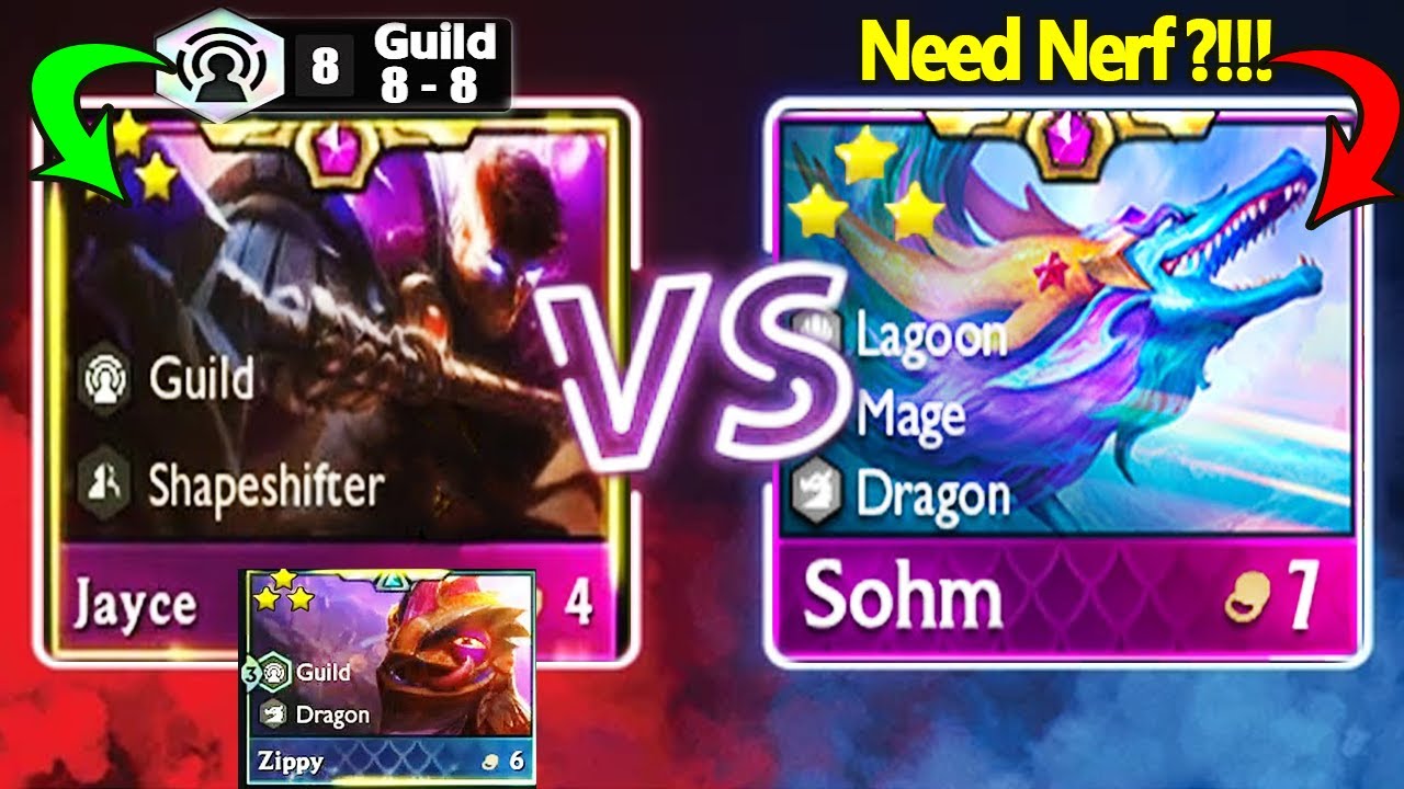 Who Win ?! 3 Star Sohm Vs 3 Star Jayce + 3 Star Zippy 8 GUILD ?!! TFT SET 7.5 | Dragonlands