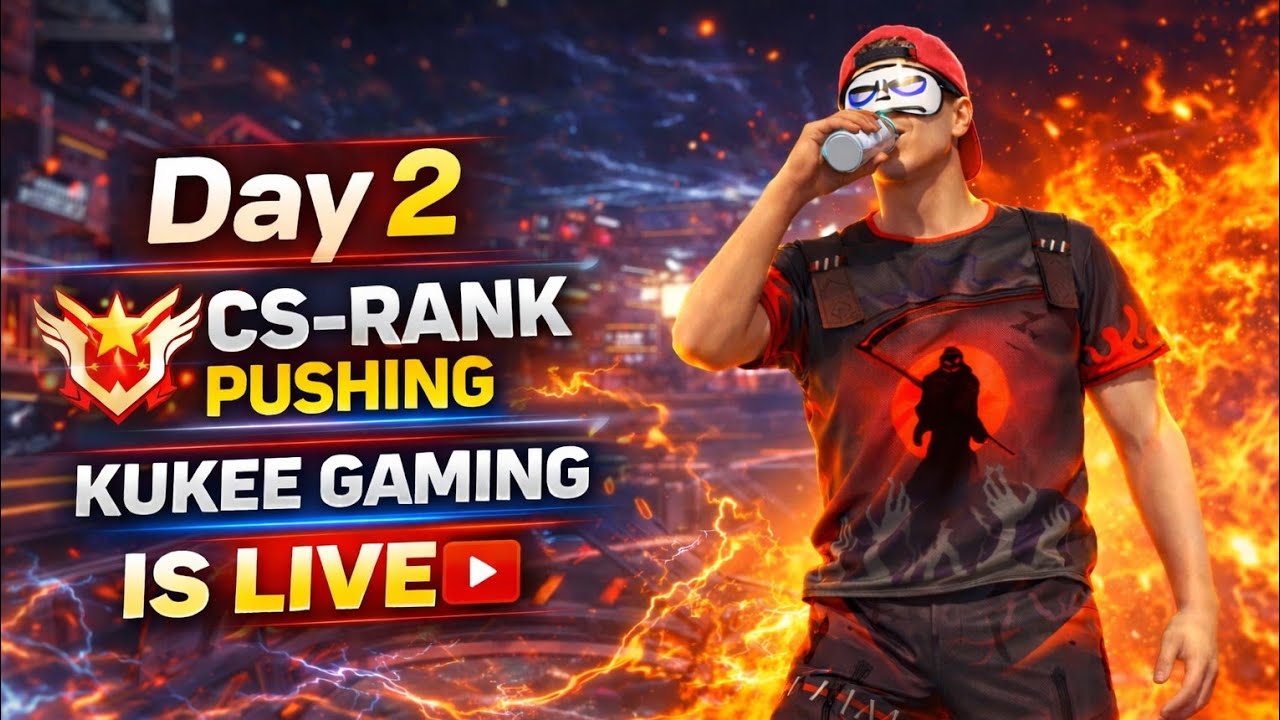 08 KUKEE GAMING is live😉 || CS-RANK PUSHING 😎|| free fire max live stream🤯|| #freefire #trending