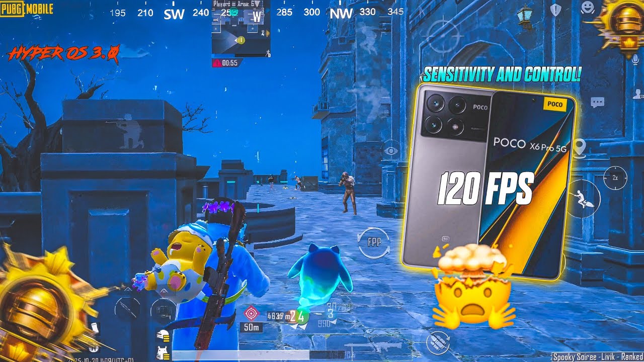 POCO X6 PRO🔱 NEW UPDATE 4.0 PUBG/BGMI🤯SUPER SMOOTH+120 FPS TEST!😍SENSÏTIVITY & CONTROL🔥
