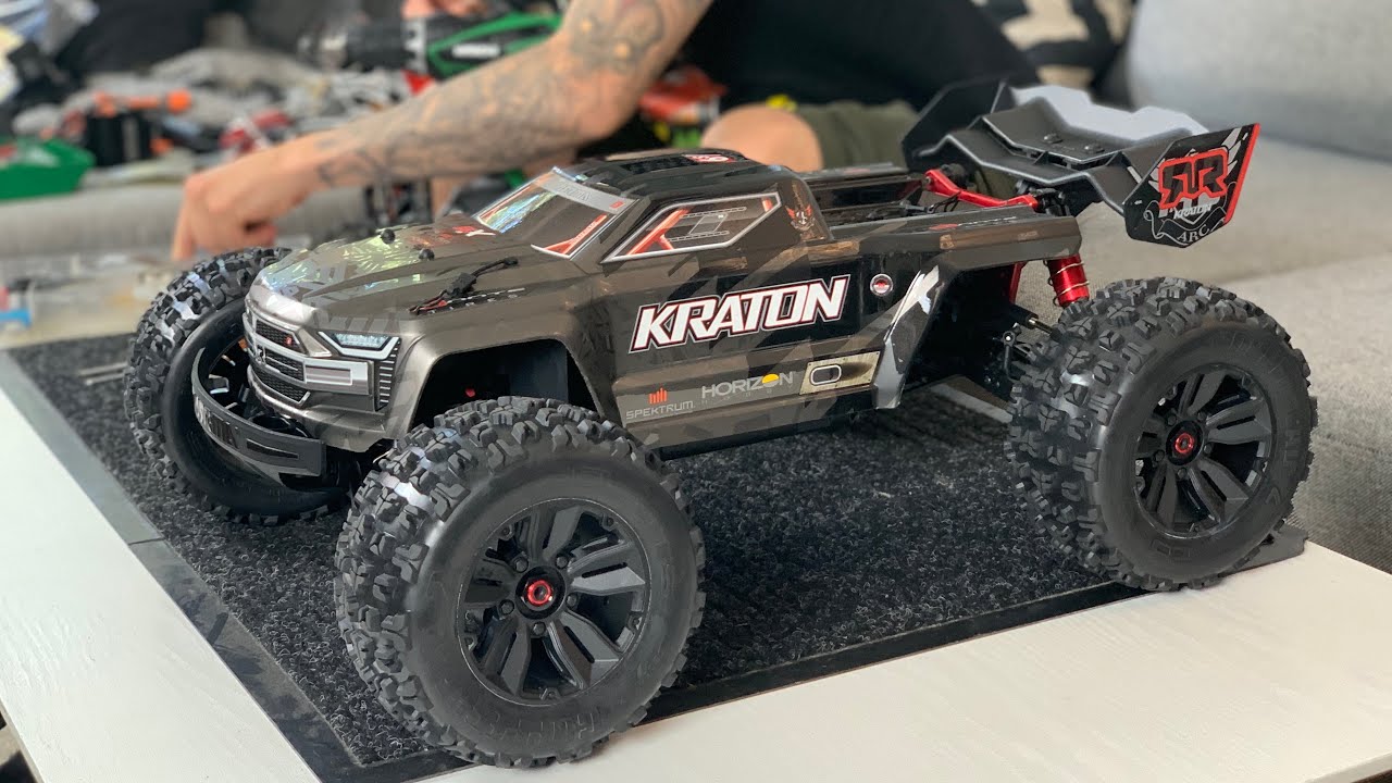 Arrma Kraton EXB Unboxing & first run Spektrum Firma 160 1250kv