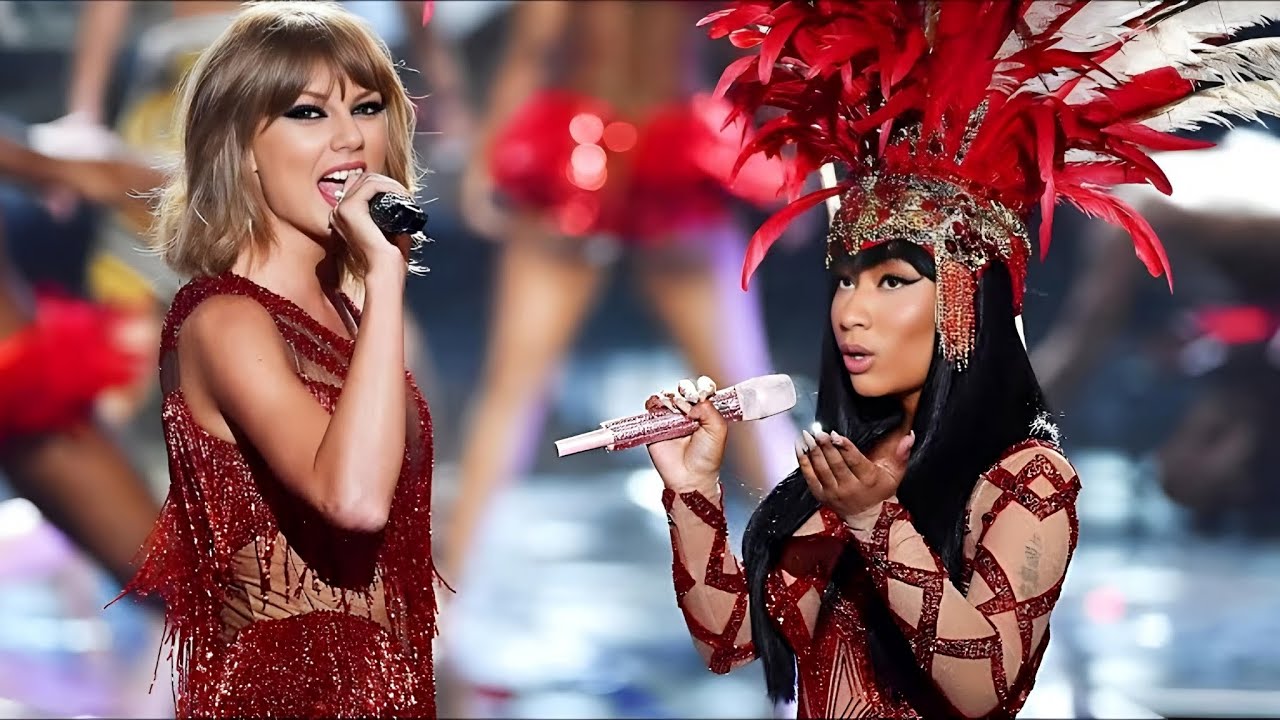 Nicki Minaj & Taylor Swift -  Trini Dem Girls/The Night Is Still Young/Bad Blood (VMA's 2015)