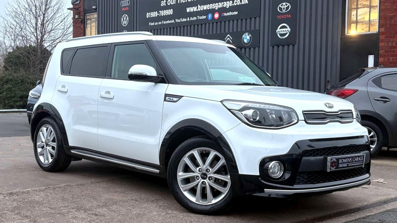 2017 (67) Kia Soul '2' 1.6 GDI 5Dr, белый цвет кузова. Пробег 40 тыс. миль. 6 ТО. Камера. Навигат...