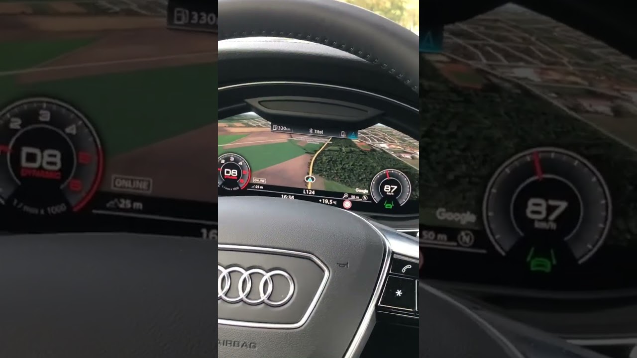AUDI A6 C8 SEDAN 50 TDI - GPS NAVIGATION - POV GOOGLE MAPS STREETVIEW - #shorts #youtubeshorts