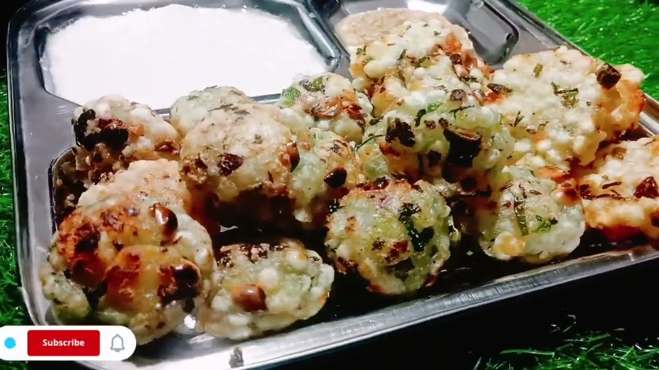 बिना फ्राई किये व्रत के लिए साबूदाना वड़ा रेसिपी | non fry sabudana vada recipe | sabudana appe 