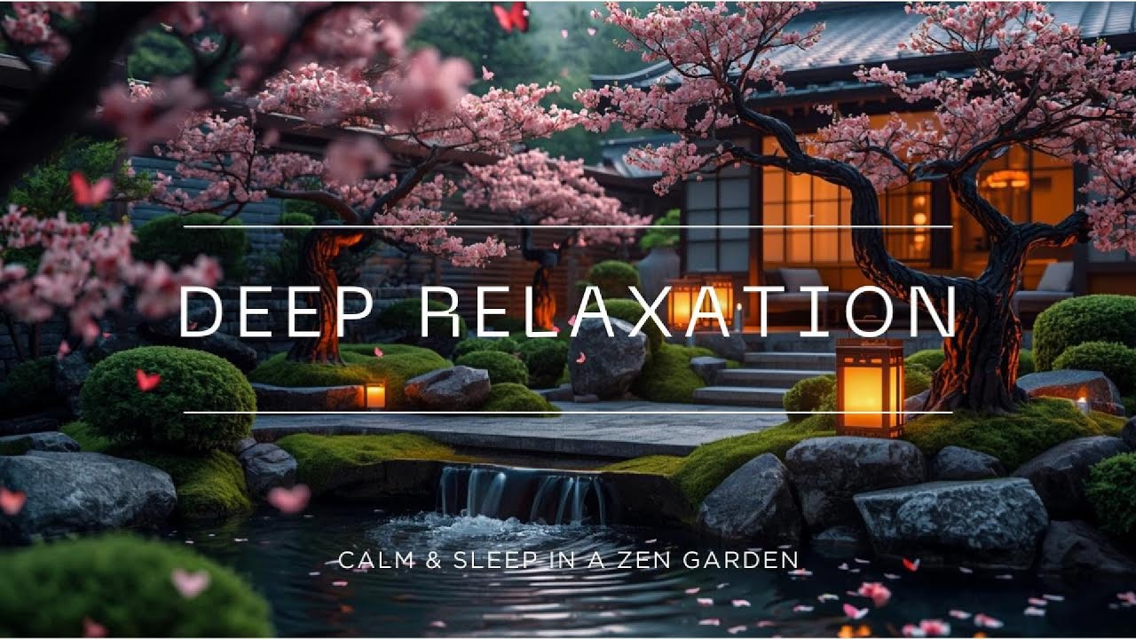 Deep Relaxation Sounds 🌙 Calm & Sleep in a Zen Garden 🌸 | Samrest Audio