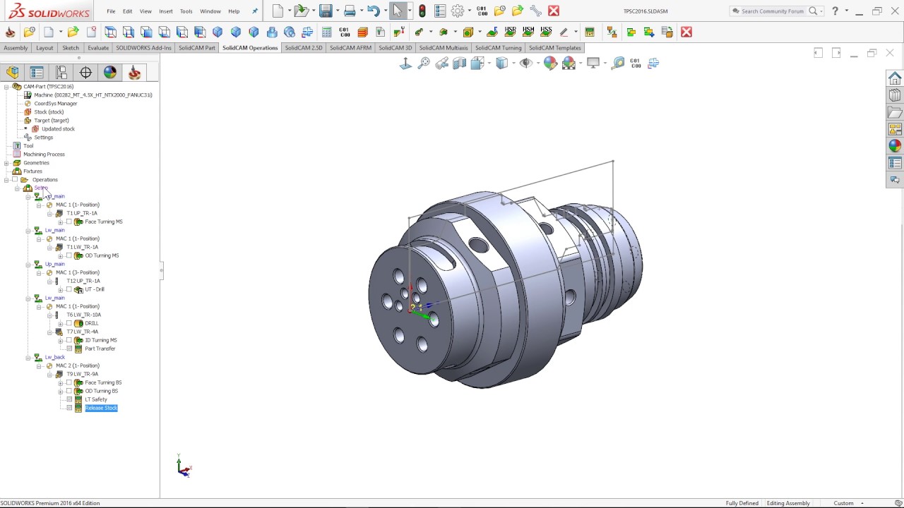 SolidCAM - Advance Channel Synchronization