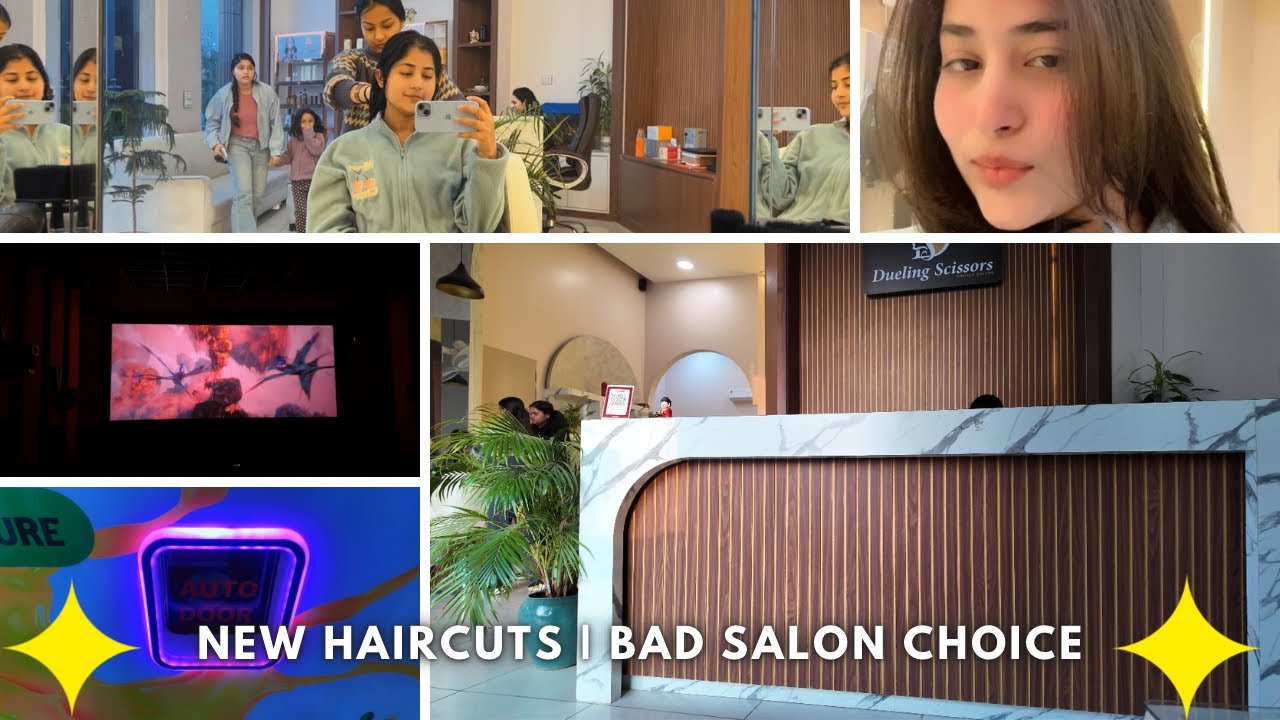 New Haircuts ✂️ | Family Time, Movie & Food 🍿 | New MacBook Unboxing | sharing my salon experience 😰
