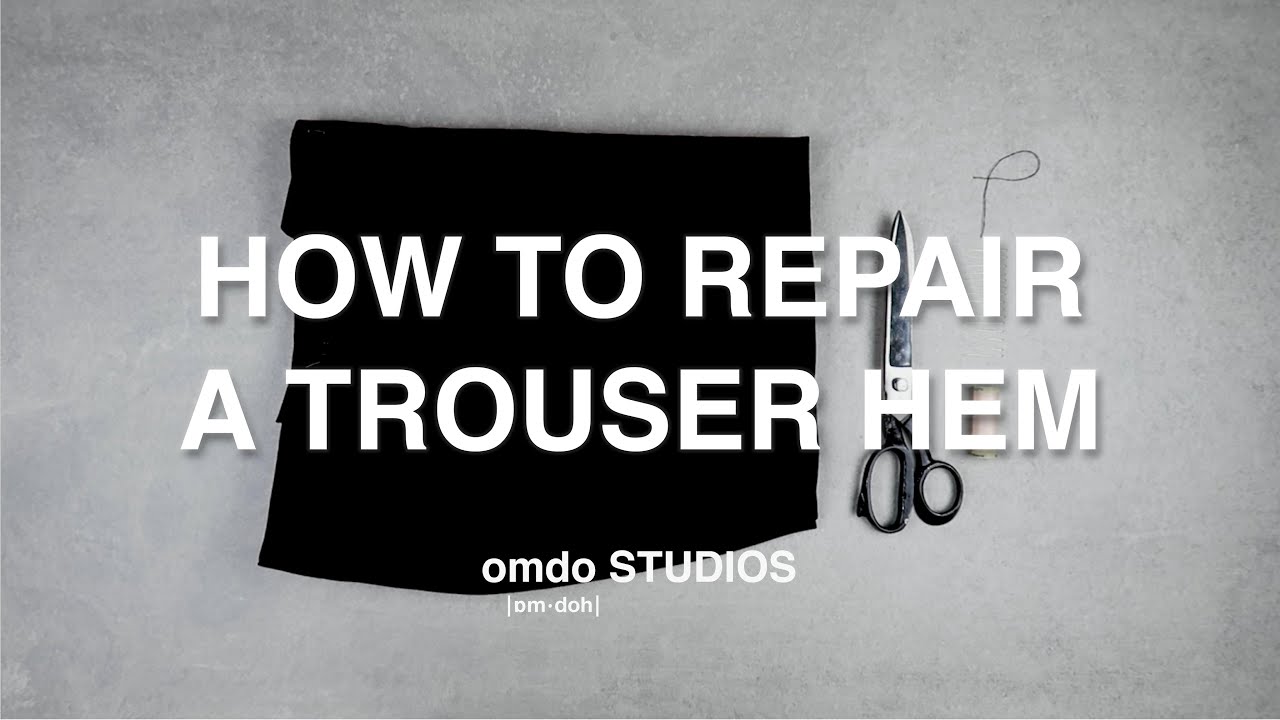 How to Hand Sew A Trouser Hem in Under 5 Minutes