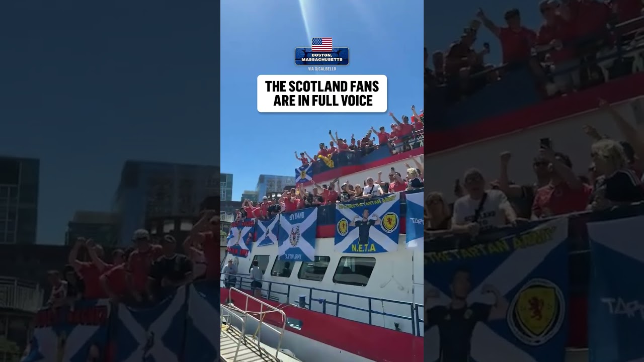 The Tartan Army has taken over Boston Harbor