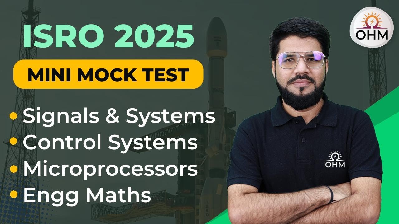 ISRO Scientist 'SC' Exam 2025 | ECE/EE Mini Mock Test | Important Questions #isro2025 #gate2026