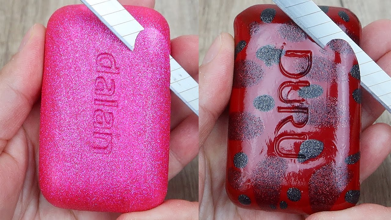 Relaxing Soap Cutting ASMR. Satisfying Soap and lipstick cutting. Corte de jabón - 822