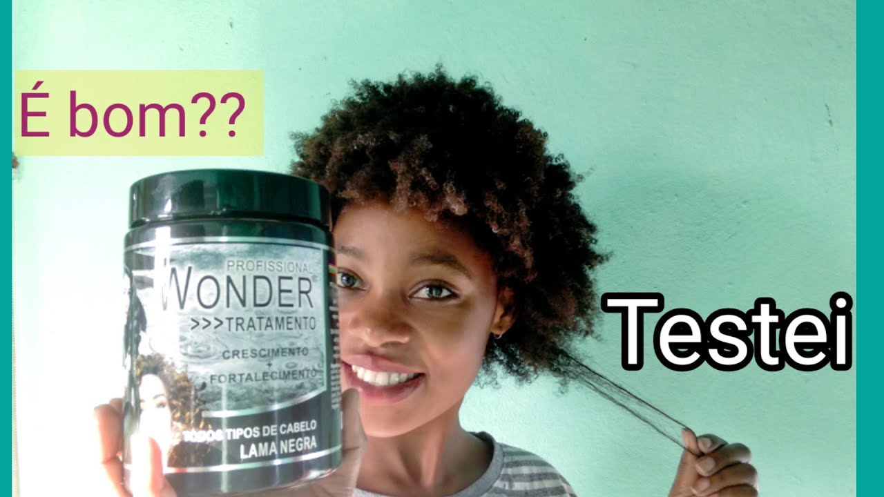 Lama Negra da Wonder Profissional no Cabelo crespo 4c