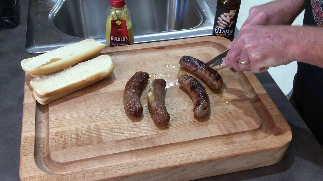 Weber Kettle vs Ninja Foodi Grilled Brats comparison