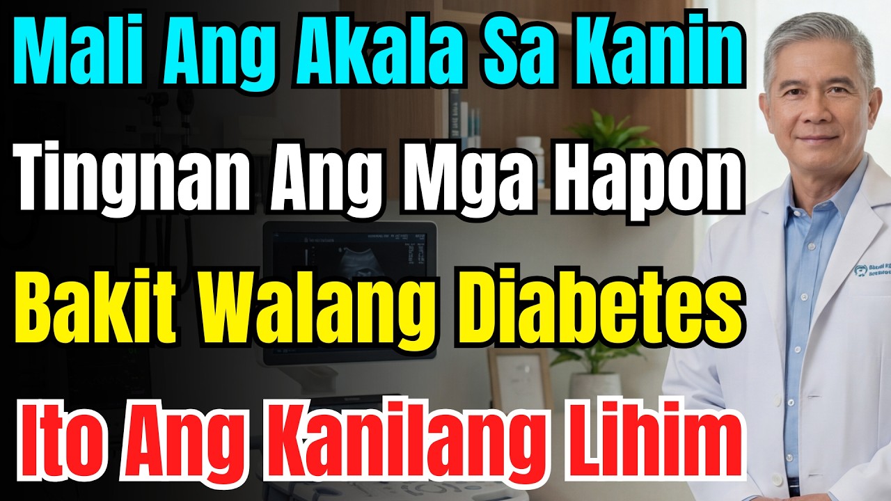 Huwag Sisihin Ang Kanin! Sekreto Ng Japan Sa Diabetes. Ito Ang 5 Tunay Na Sanhi Ng Taas-asukal.