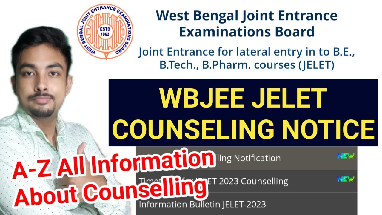 JELET 2023 Counselling Official Noticed || Total Information About Counselling Date and Process