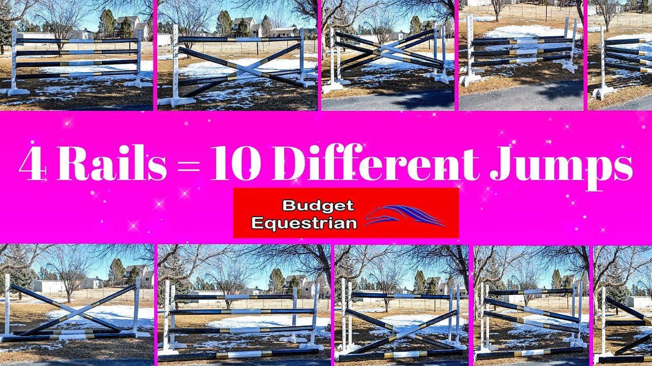 Make 10 Different Horse Jumps Using 4 Rails