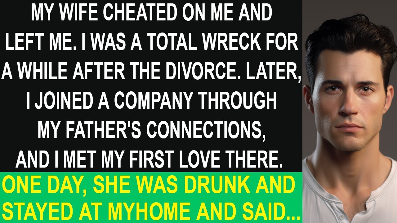 My wife cheated on me, and I got a new job and met my first love. She got drunk at a party, and then