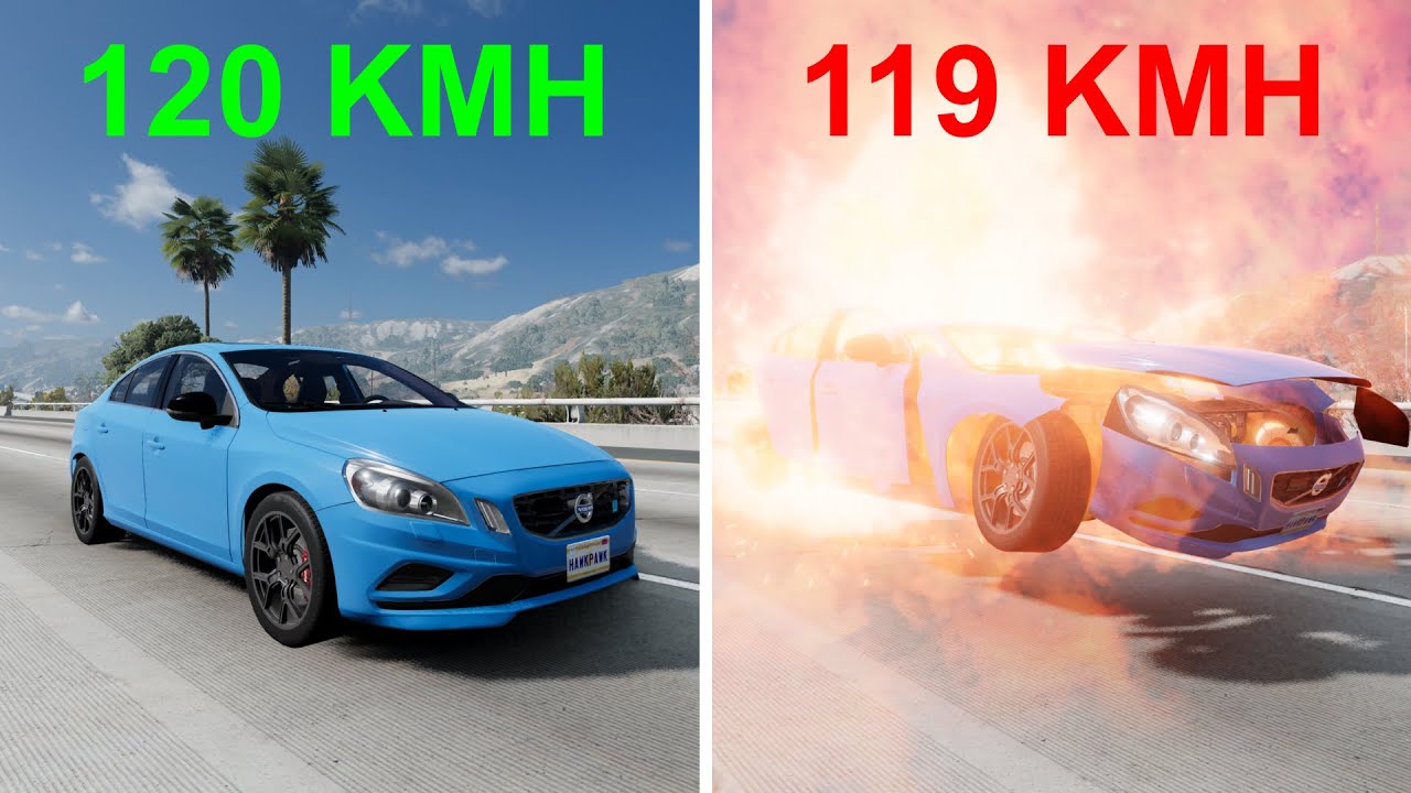 120 Kmh'nin Altına Düşersem Arabam Patlar! │ Beam.ng Drive