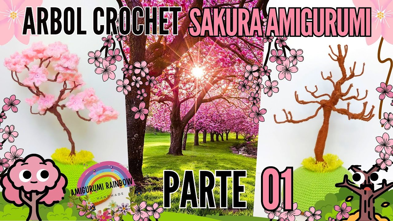 Я выполняю обещание. Вязаное крючком дерево Сакура 🌳🌸🌳🍁