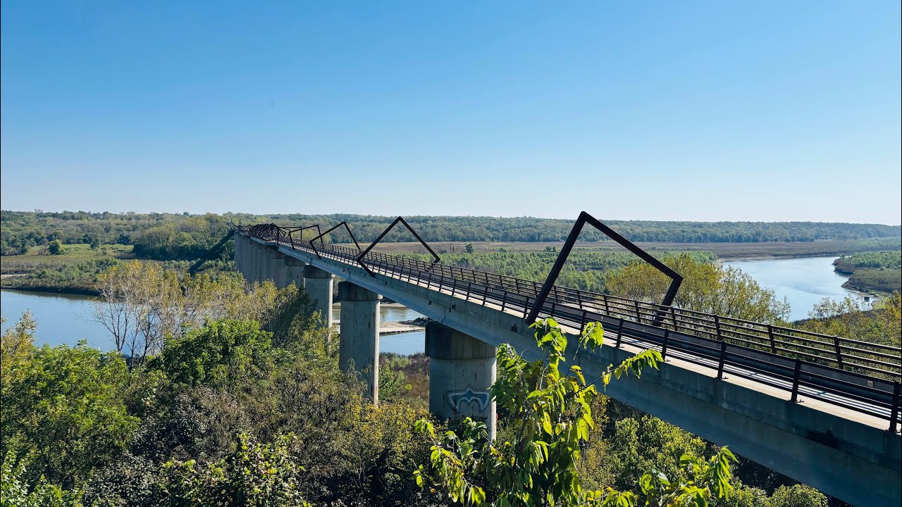 Go for a Bike Ride with me Across the High Trestle Trail Bridge #bike #outdoors #relaxing 