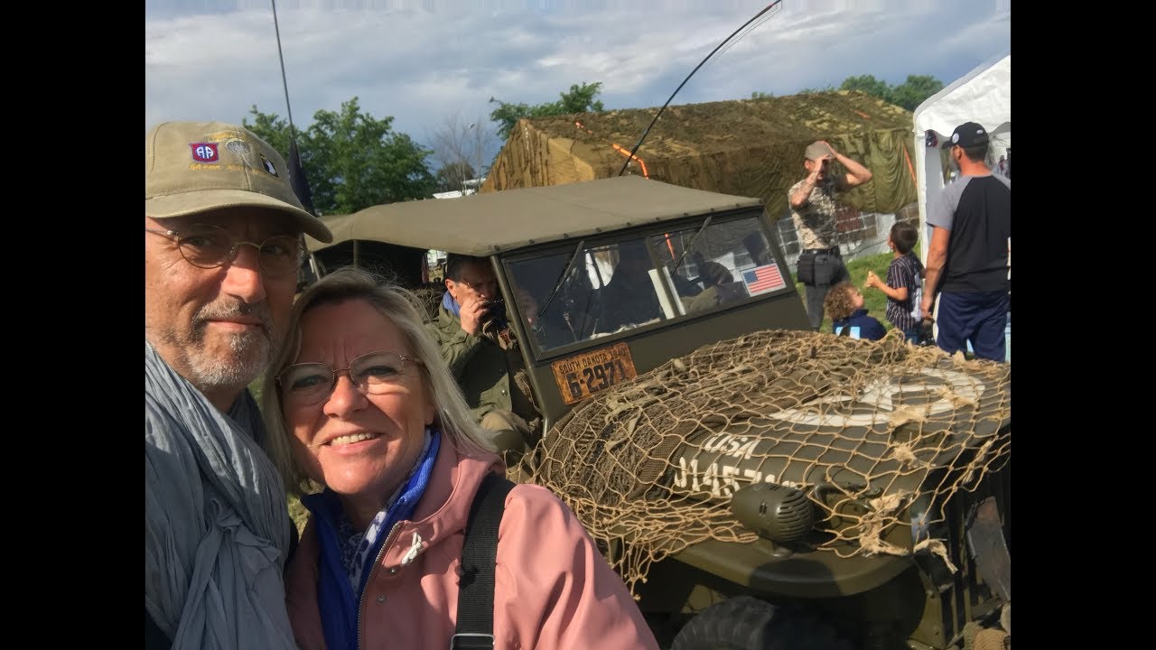 Jeep Willys : our first trip - Carentan - Normandy - 75th D Day anniversary