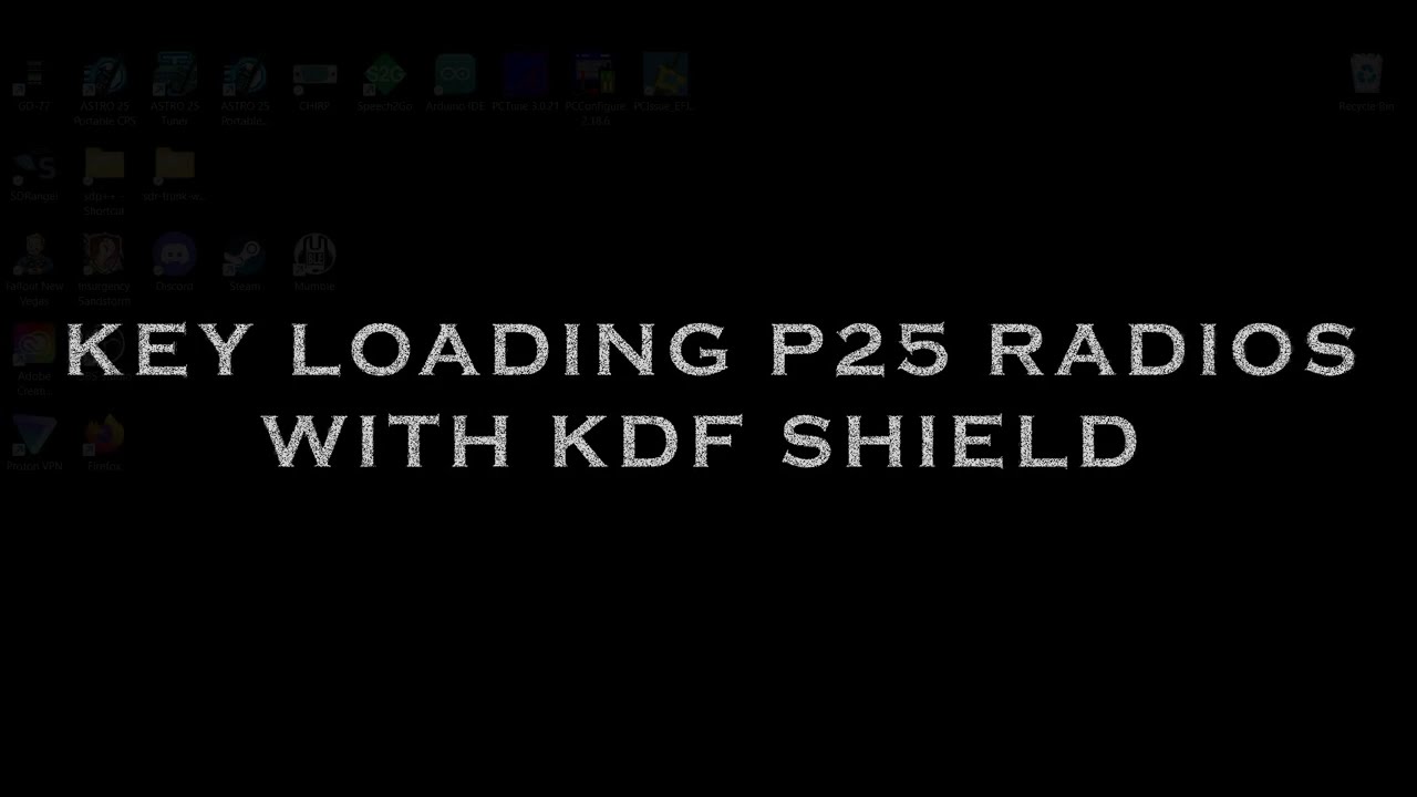 Key Loading P25 Radios with KFD Shield